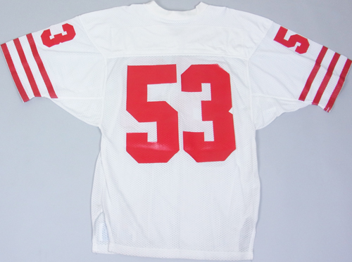 1点物!NFL グッズ RUSSELL DeadStock AUTHENTIC JERSEY (白)#53/ SanFrancisco