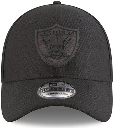 ラスベガス レイダース グッズ ニューエラ NFL ’18 サイドライン トレーニングキャンプ 39 Thirty FLEX CAP (黒