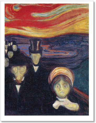 エドヴァルド・ムンク 《不安》１８９４年　オスロ市立ムンク美術館　ⒸMunch Museum,Oslo