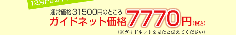 ガイドネット価格7770円