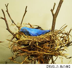 完成した鳥の巣