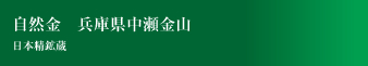 自然金　兵庫県中瀬金山