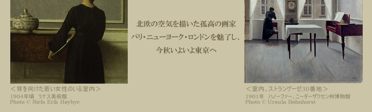 ヴィルヘルム・ハンマースホイ　静かなる詩情