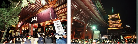 浅草寺　浅草神社　初詣