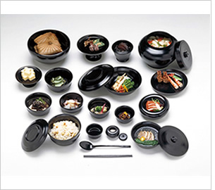 奈良時代の貴族の宴会料理の再現模型